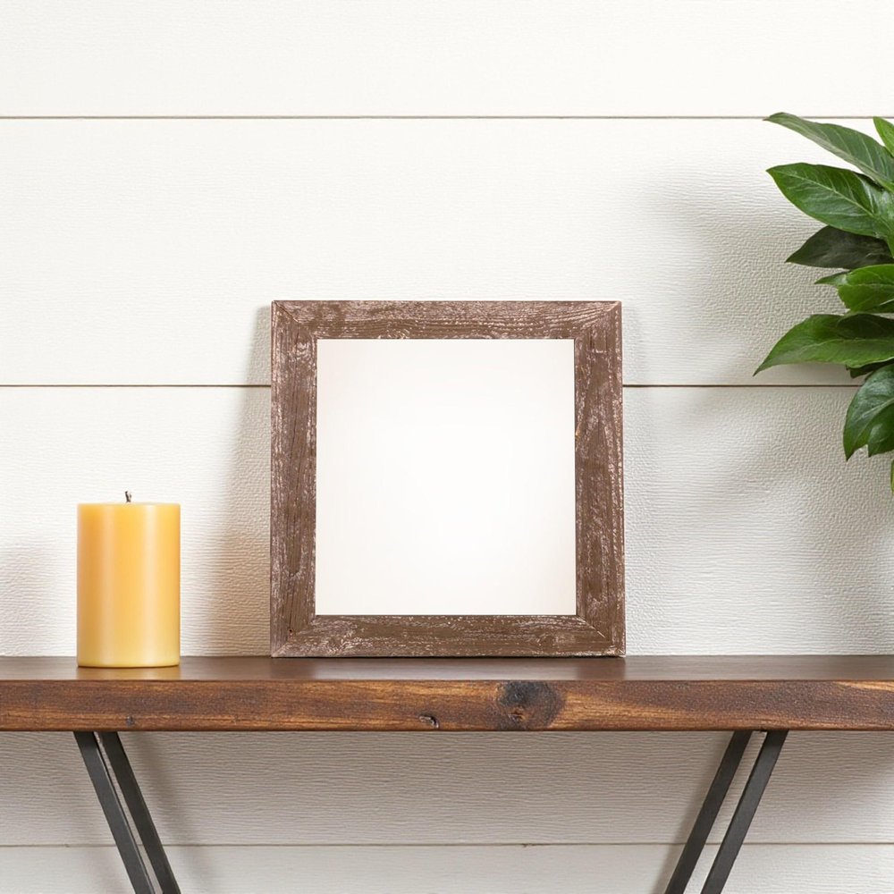 6" x 6" Brown Wood Tabletop Picture Frame
