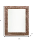 8" x 8" Brown Reclaimed Wood Tabletop Picture Frame