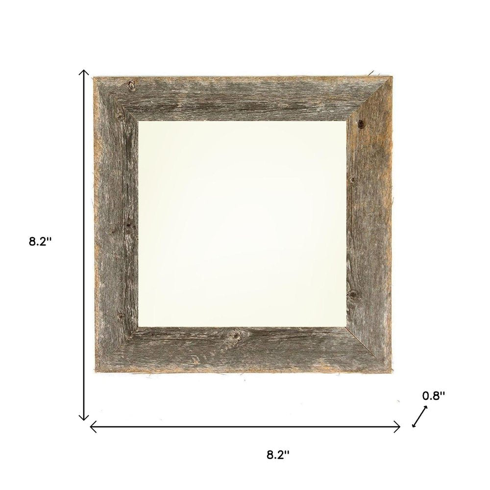 6" x 6" Gray Wood Tabletop Picture Frame
