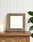 6" x 6" Gray Wood Tabletop Picture Frame