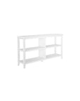 30" White Wood Two Shelf Bookcase