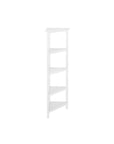 White Solid Wood Corner Bookcase