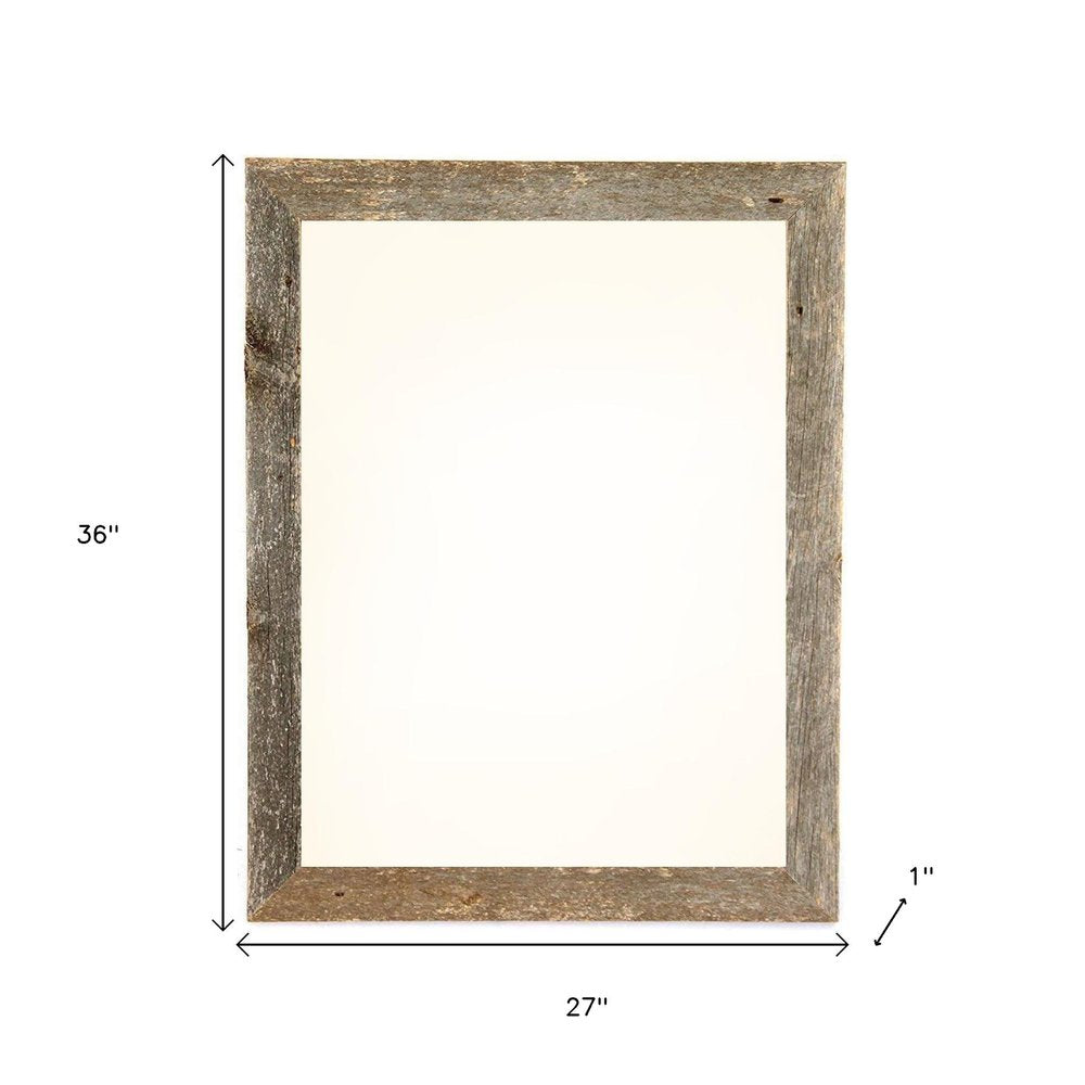 24" x 36" Gray Wood Hanging Picture Frame
