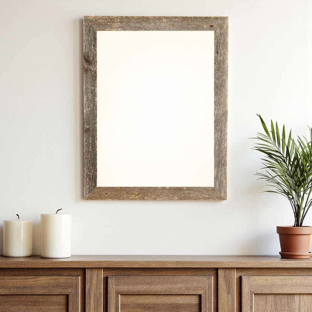 24" x 36" Gray Wood Hanging Picture Frame