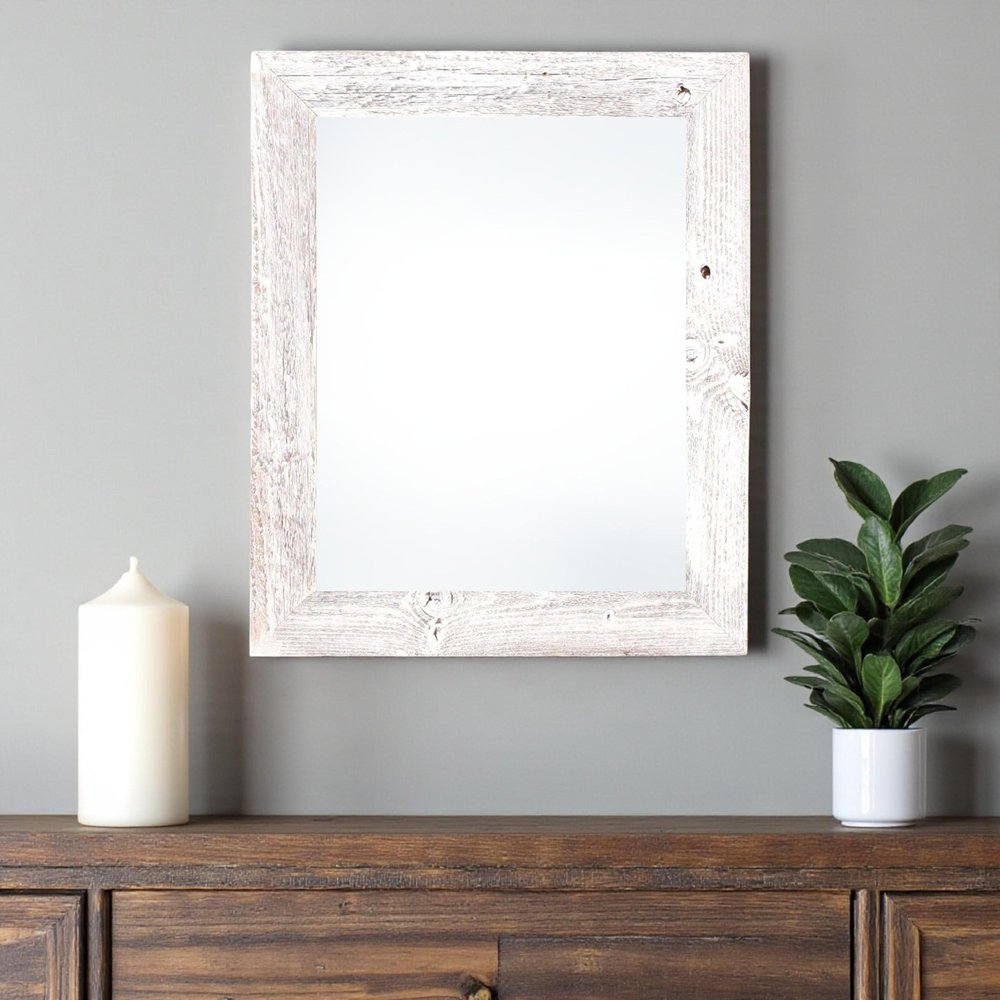 18" x 24" White Wood Hanging Picture Frame