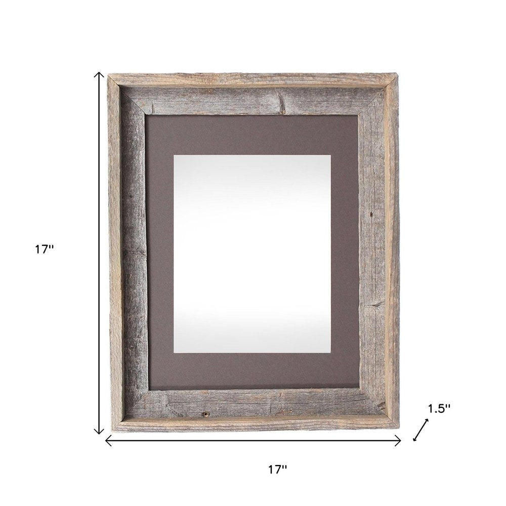 16" x 20" Gray Distressed Wood Hanging Picture Frame