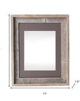 16" x 20" Gray Distressed Wood Hanging Picture Frame