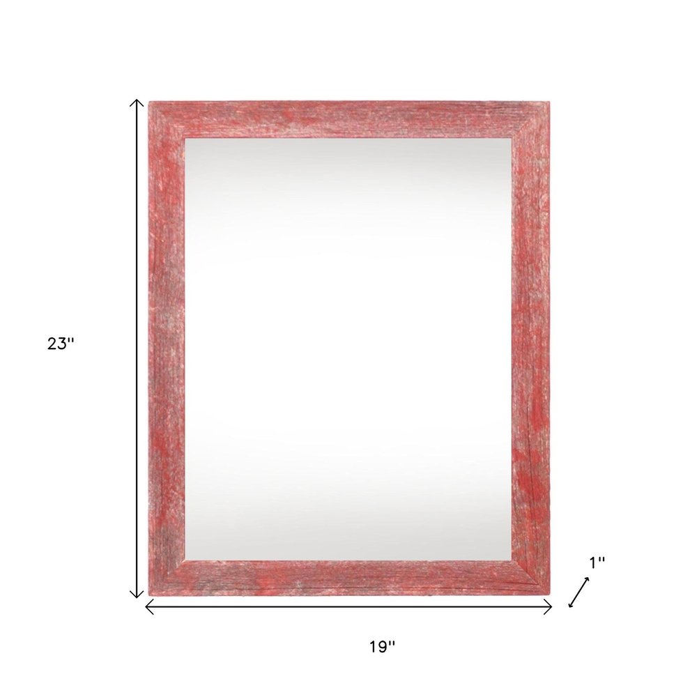 16" x 20" Red Wood Hanging Picture Frame