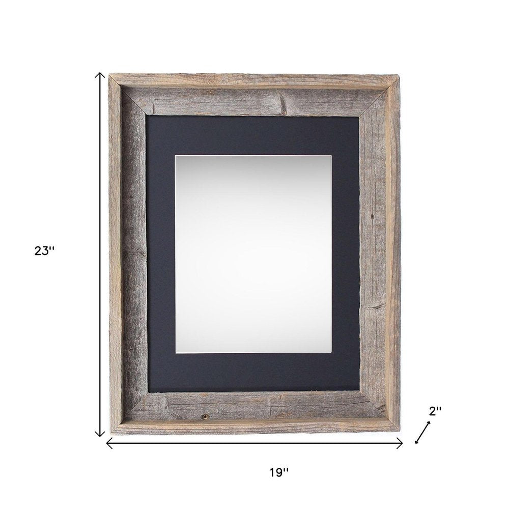 16" x 20" Gray Wood Hanging Picture Frame