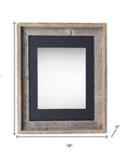 16" x 20" Gray Wood Hanging Picture Frame