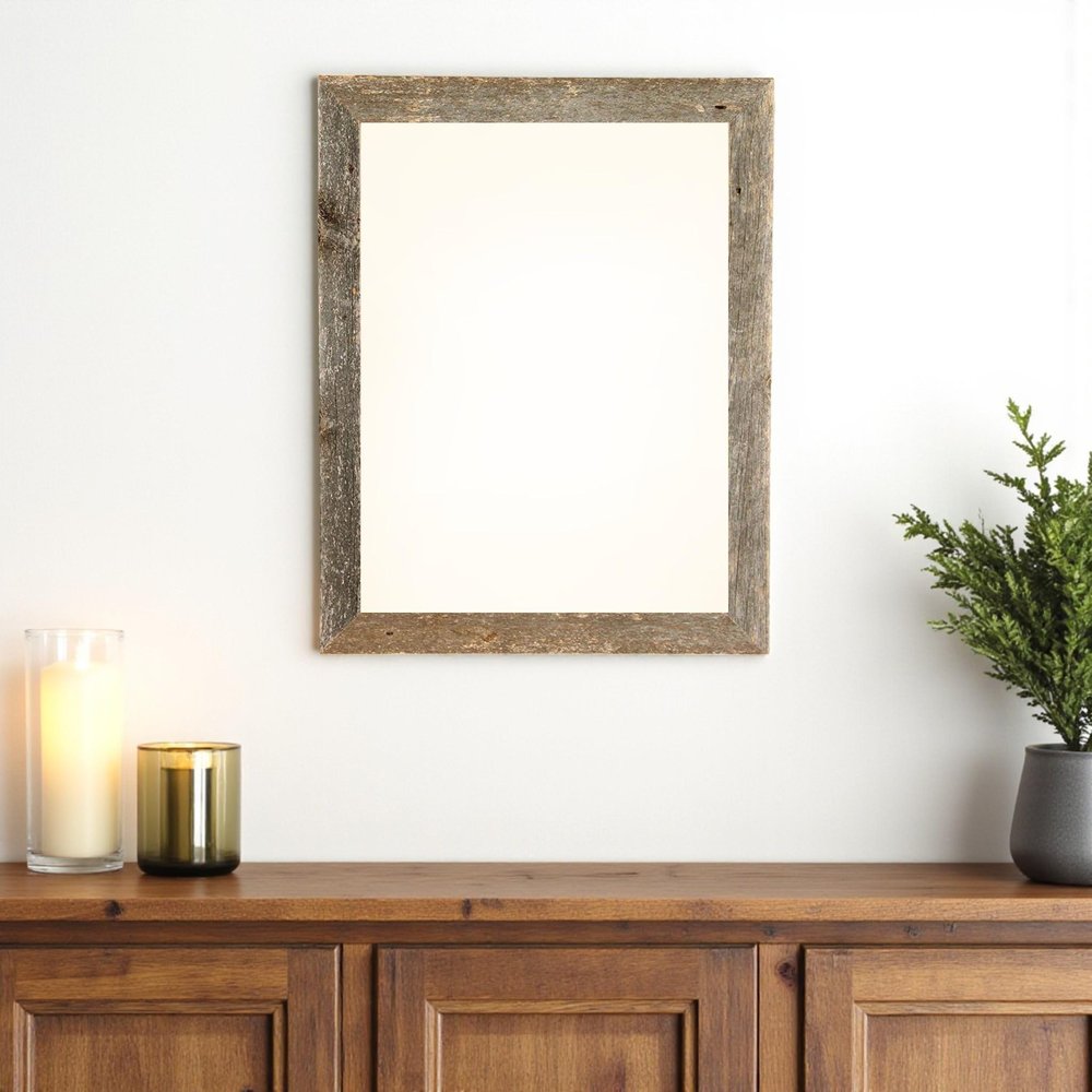 16" x 20" Gray Wood Hanging Picture Frame