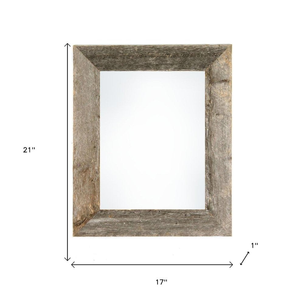 14" x 18" Gray Wood Hanging Picture Frame