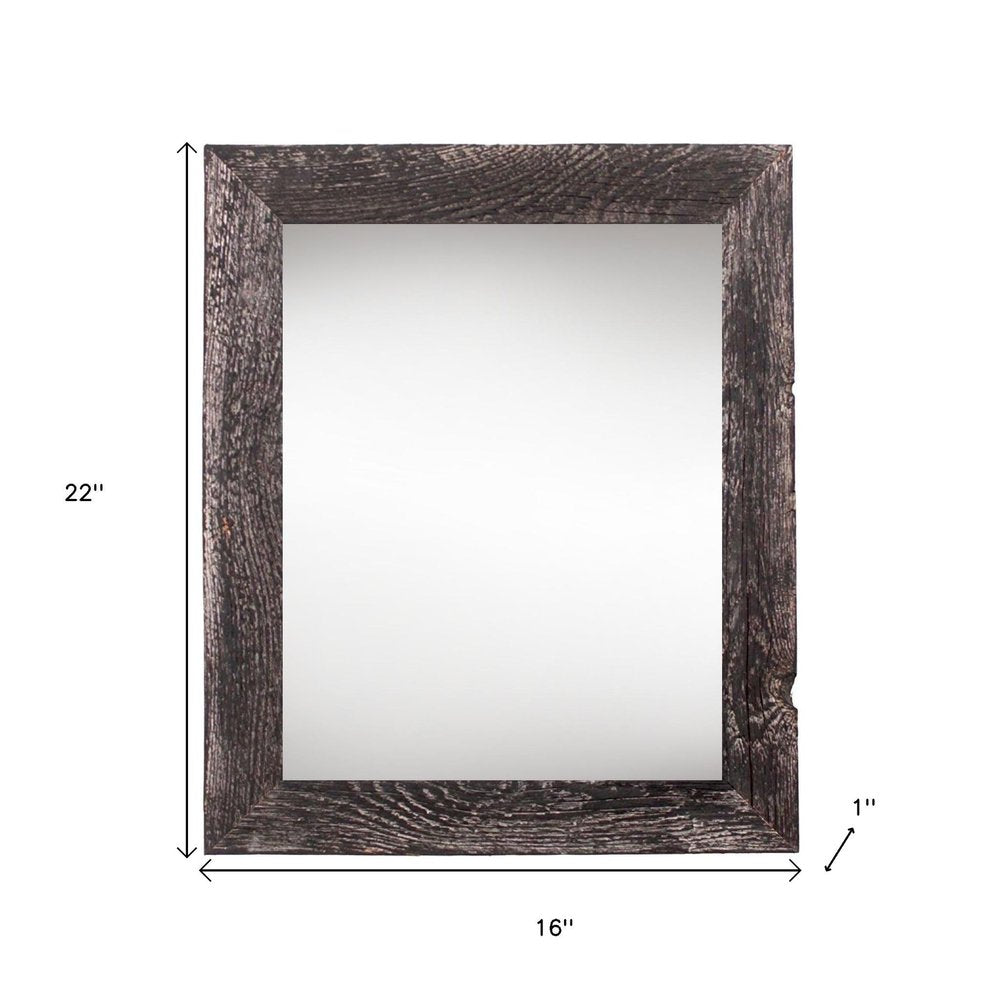13" x 19" Black Wood Hanging Picture Frame
