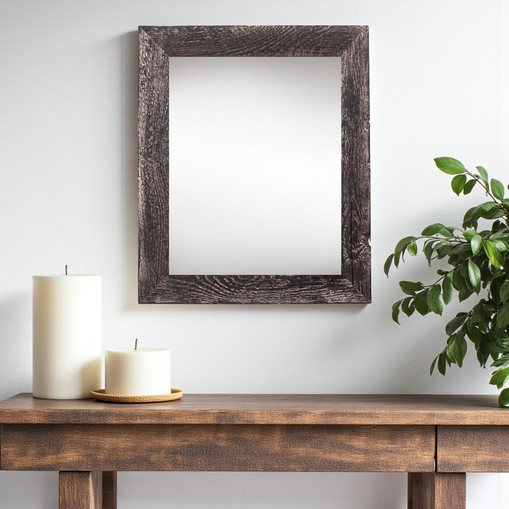 13" x 19" Black Wood Hanging Picture Frame