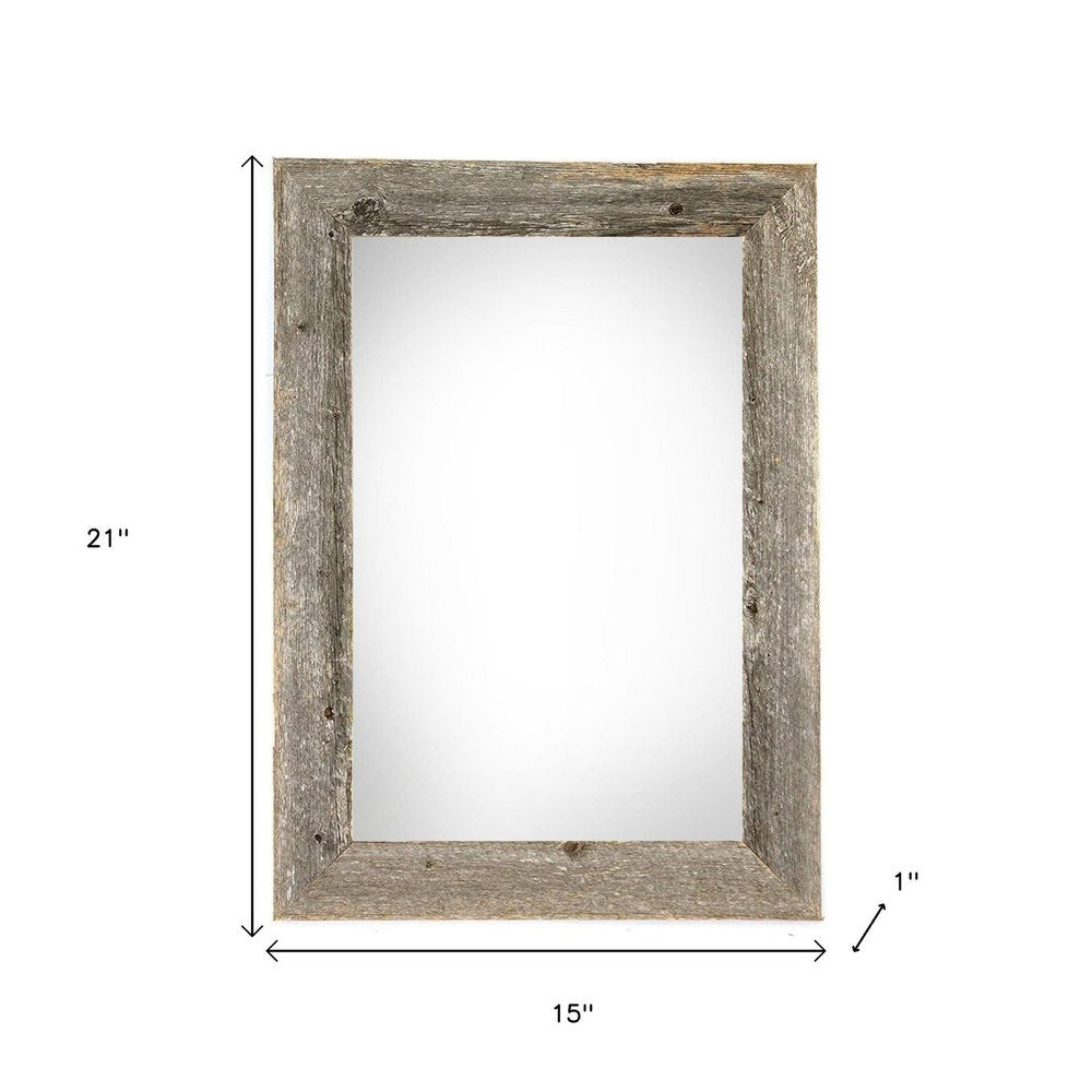 11" x 17" Gray Wood Hanging Picture Frame