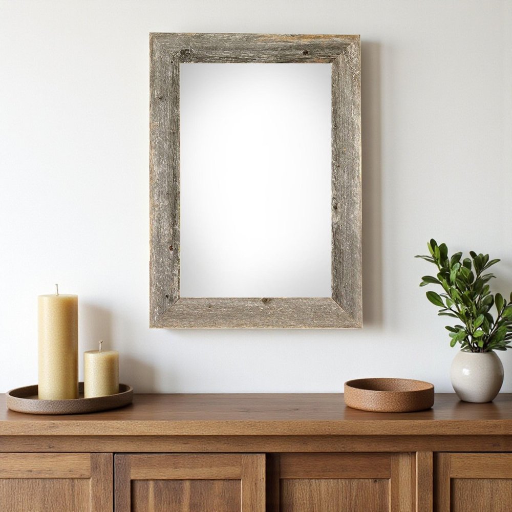11" x 17" Gray Wood Hanging Picture Frame