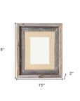 11" x 14" Gray Wood Hanging Picture Frame