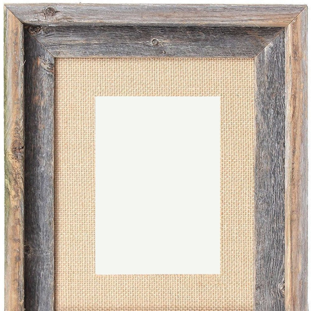 11" x 14" Gray Wood Hanging Picture Frame