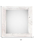 12" x 12" White Wood Tabletop Picture Frame