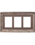 5" x 7" Gray Wood Hanging Picture Frame with Mat