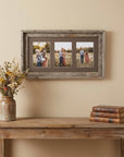 5" x 7" Gray Wood Hanging Picture Frame with Mat