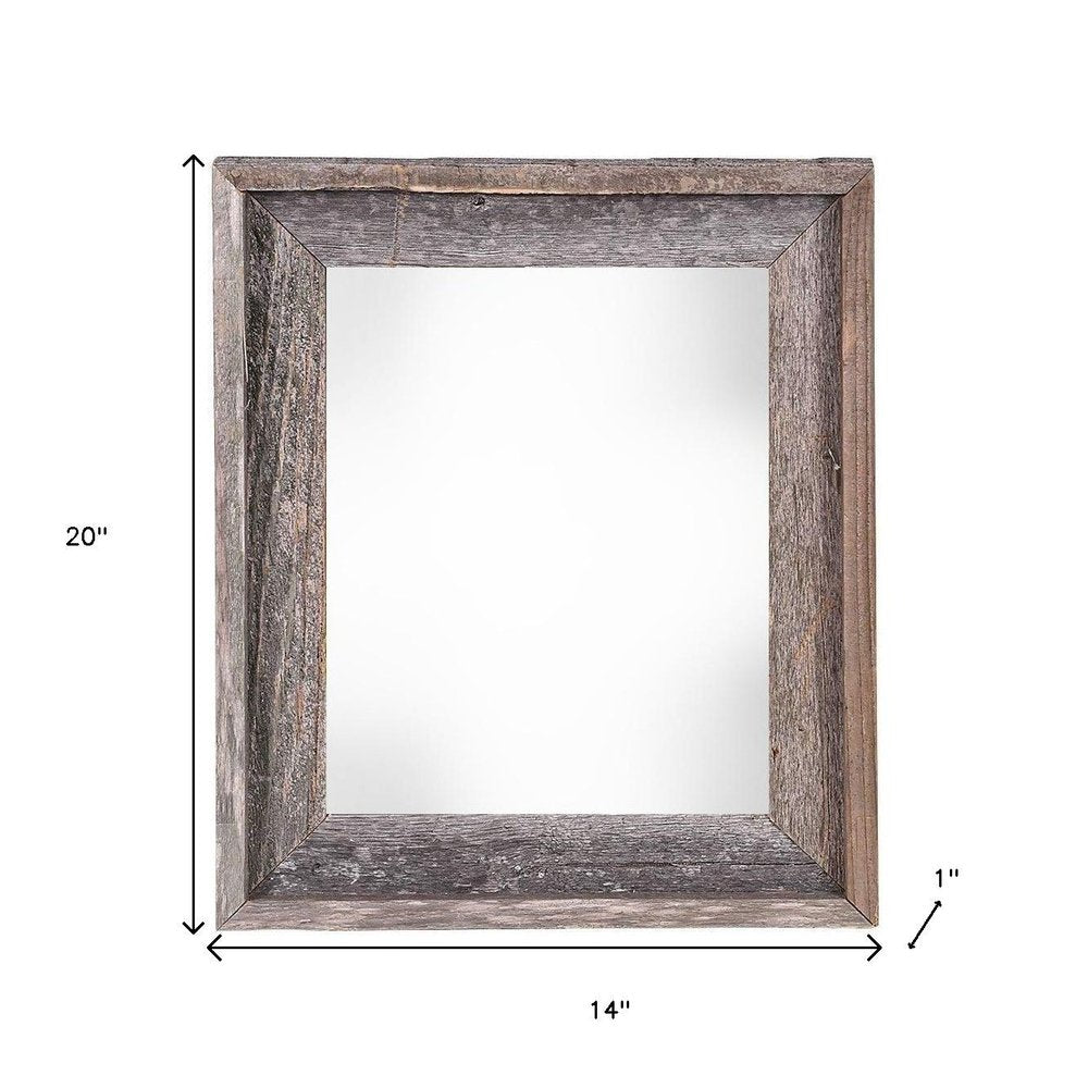 11" x 17" Gray Wood Hanging Picture Frame