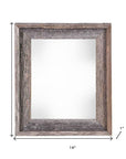 11" x 17" Gray Wood Hanging Picture Frame