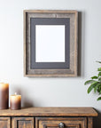11" x 14" Gray Wood Hanging Picture Frame