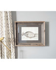 11" x 14" Gray Wood Hanging Picture Frame