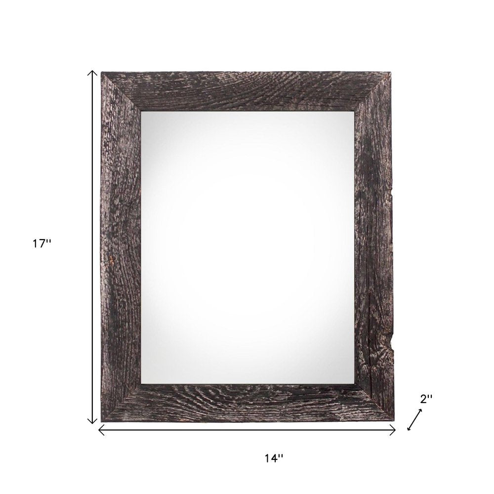11" x 14" Black Wood Hanging Picture Frame