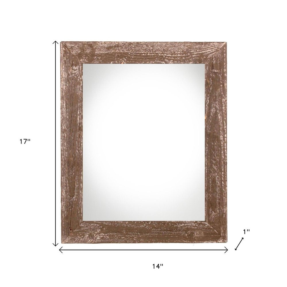 11" x 14" Brown Wood Hanging Picture Frame