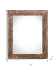11" x 14" Brown Wood Hanging Picture Frame