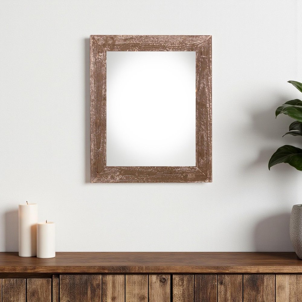 11" x 14" Brown Wood Hanging Picture Frame