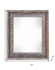 11" x 14" Gray Wood Hanging Picture Frame