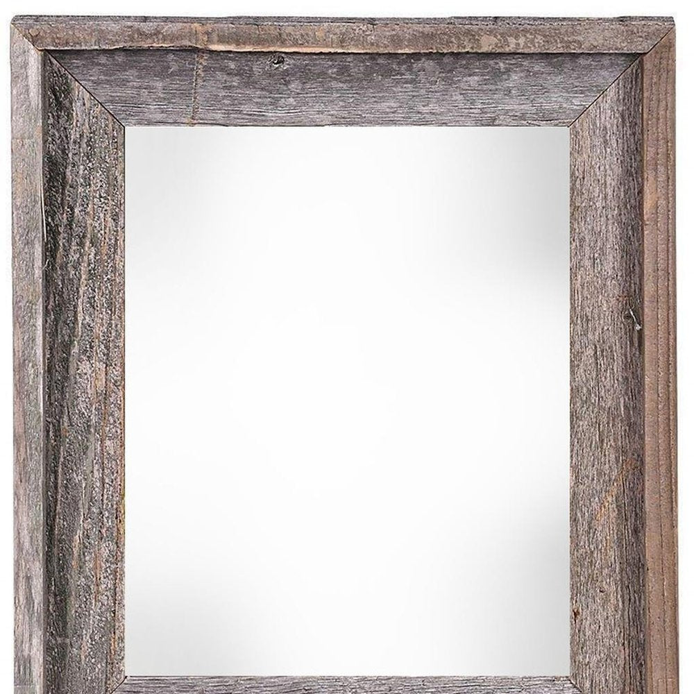 11" x 14" Gray Wood Hanging Picture Frame