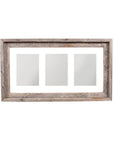 5" x 7" Gray Distressed Reclaimed Wood Hanging Picture Frame with Mat