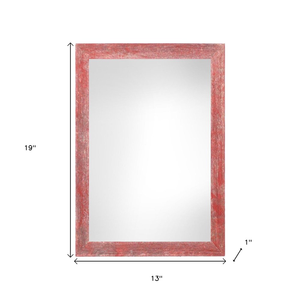 11" x 17" Red Wood Hanging Picture Frame