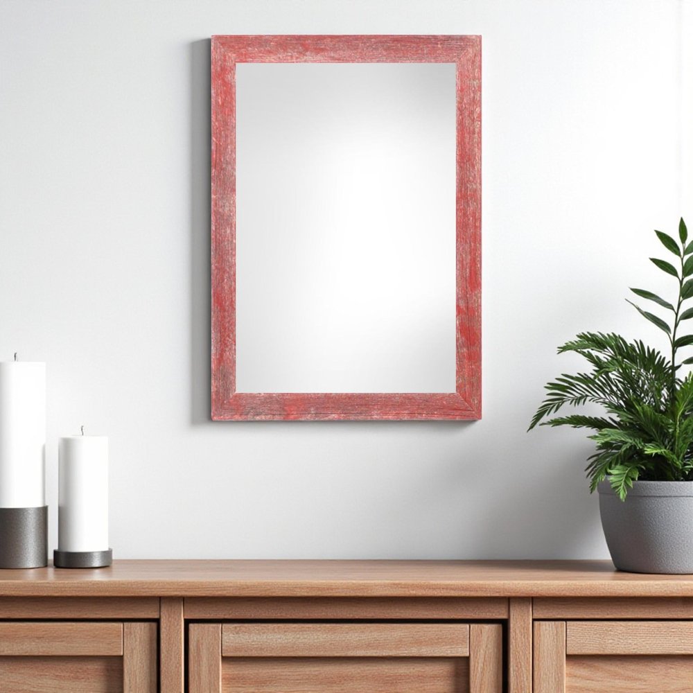 11" x 17" Red Wood Hanging Picture Frame