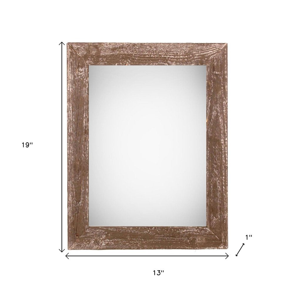 11" x 17" Brown Wood Hanging Picture Frame