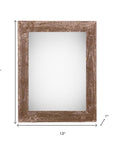 11" x 17" Brown Wood Hanging Picture Frame