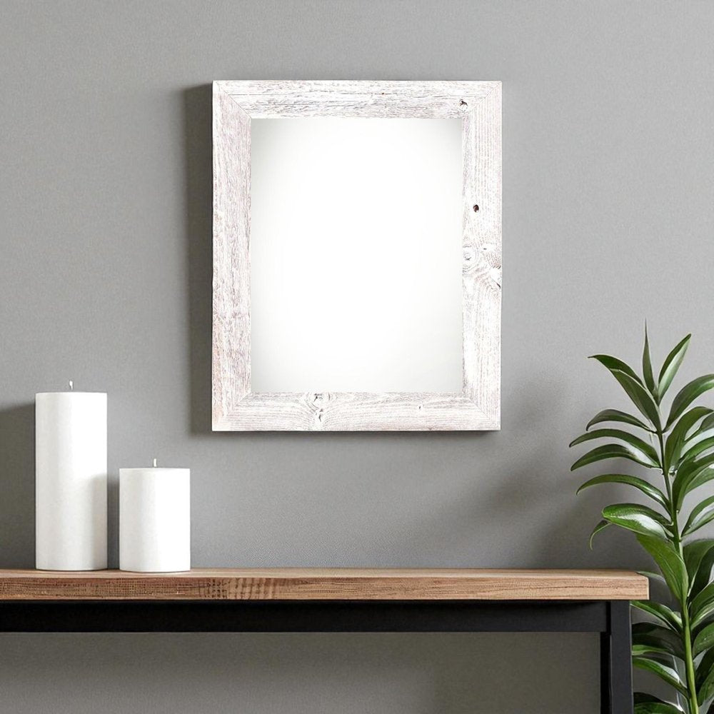 9" x 12" White Wood Hanging Picture Frame