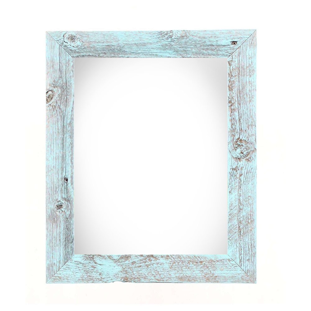 8" x 10" Blue Wood Tabletop Picture Frame