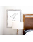 10" x 10" White Wood Hanging Picture Frame
