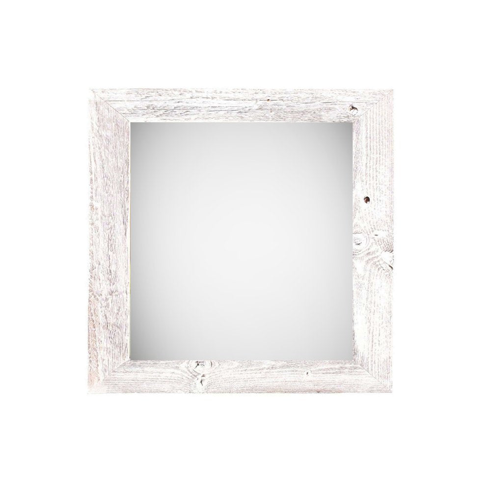10" x 10" White Wood Hanging Picture Frame
