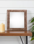 8" x 8" Brown Wood Tabletop Picture Frame