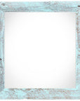 10" x 10" Blue Wood Hanging Picture Frame