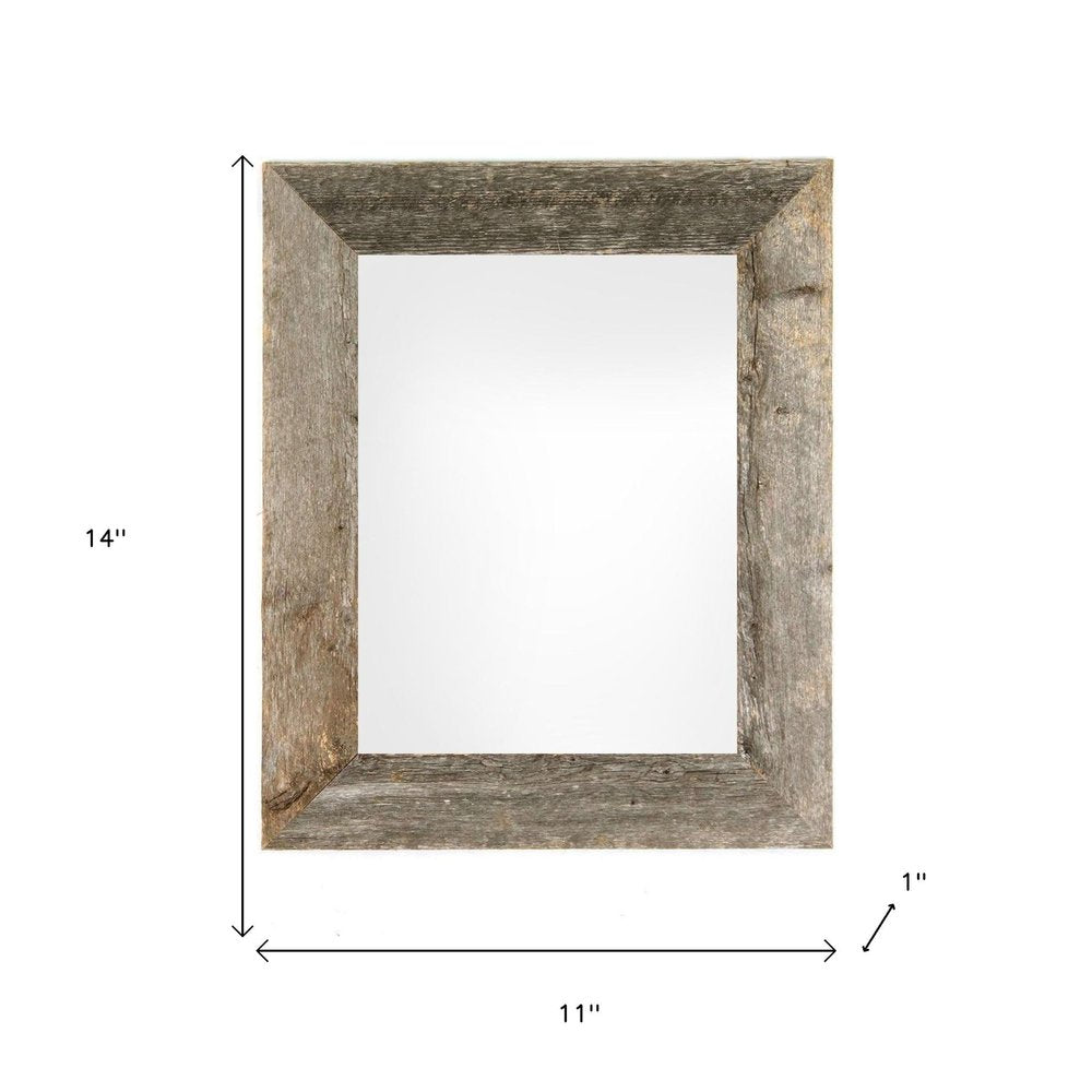11" x 14" Gray Wood Hanging Picture Frame