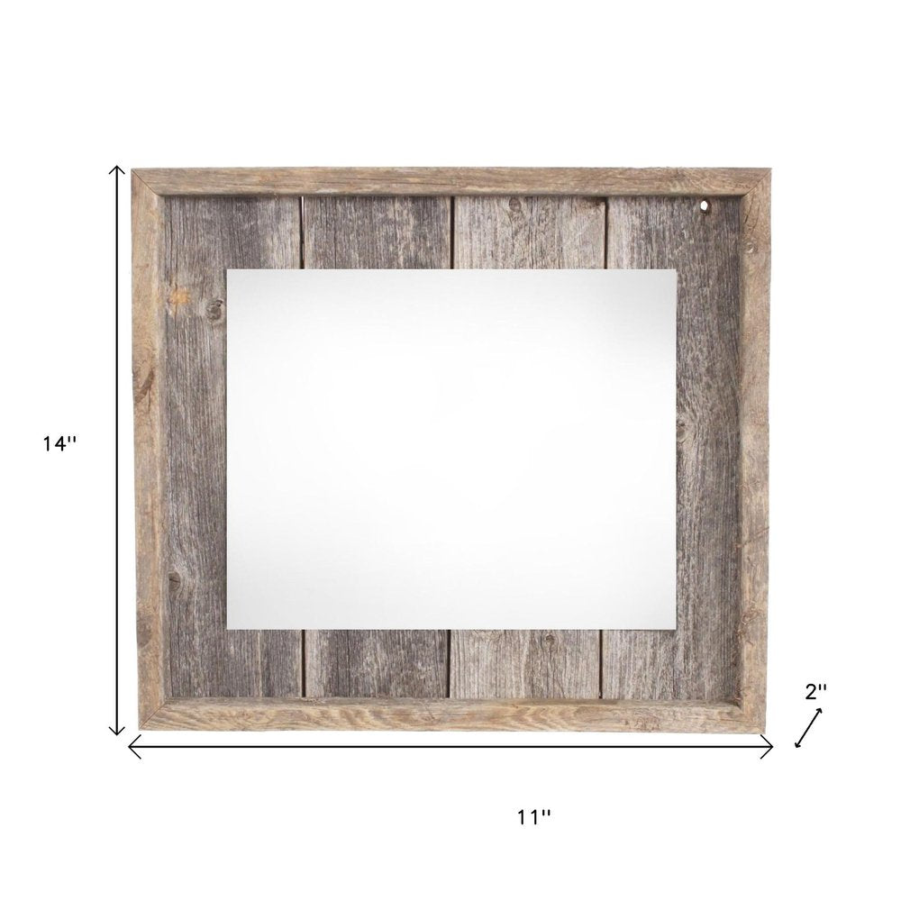 11" x 14" Gray Wood Hanging Picture Frame