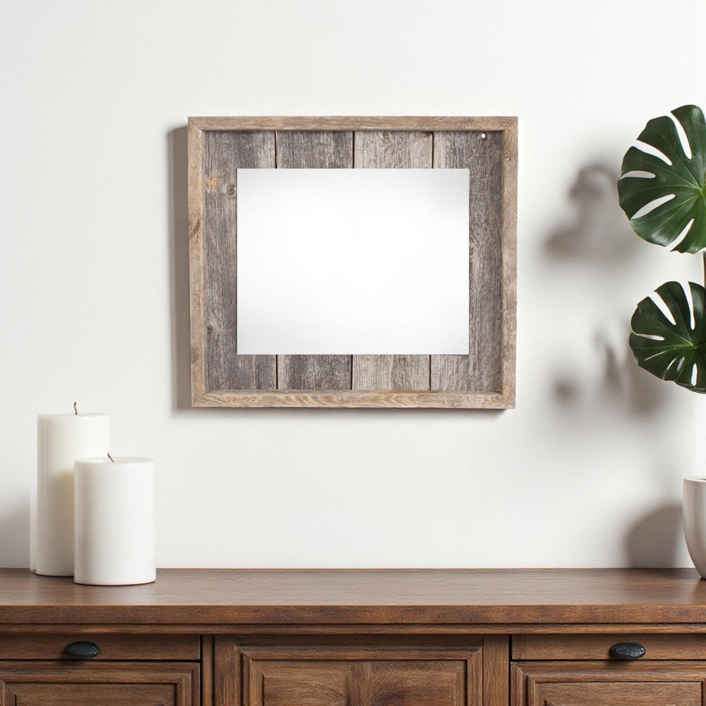 11" x 14" Gray Wood Hanging Picture Frame
