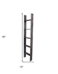 60" X 15" Charcoal Wood Hanging Dimensional Sculpture